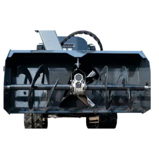 1100mm Hydraulic Snow Blower Attachment for TYPHON STOMP X1300 & STOMP 509 Mini Skid Steers