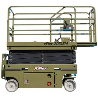 TYPHON xFLEX-2031EM 1.2 Ton Electric Mini Scissor Lift with 20ft Max Platform Height and 19.7" Platform Extend