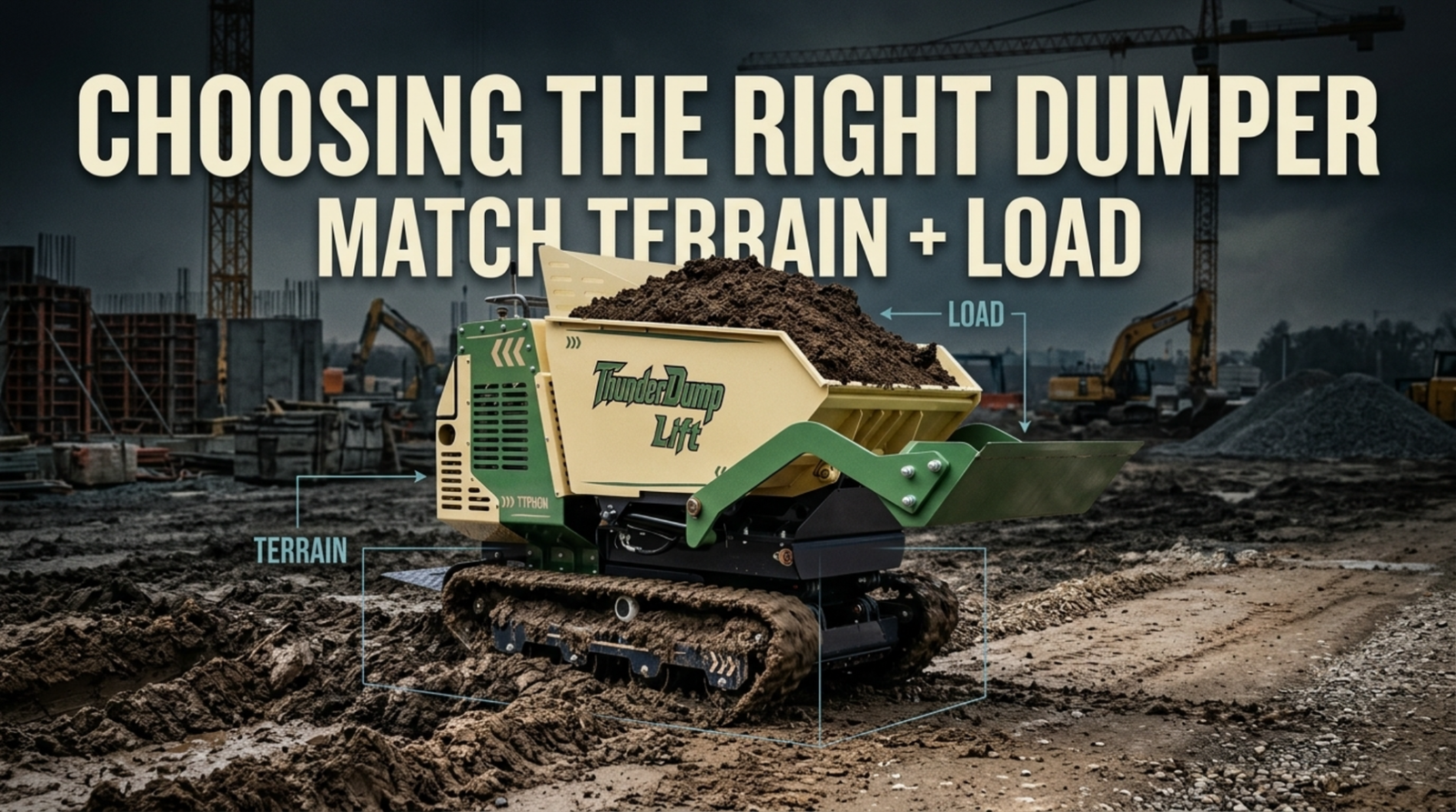 How to Choose a Dumper Machine Based on Terrain and Load